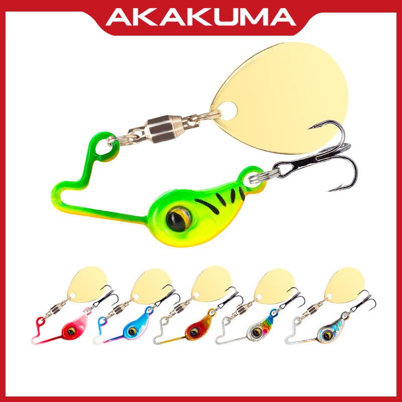 Fishing Lure Blade Bait - Mini Bean VIB Composite Spinner Lure,