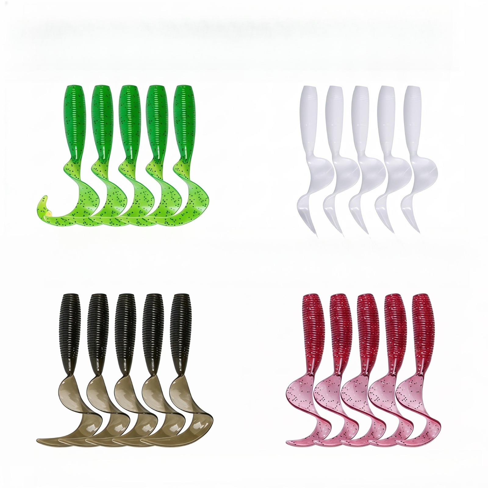 Fishing Lure Swimbait - Curly Tail Soft Plastic Fishing Lures,