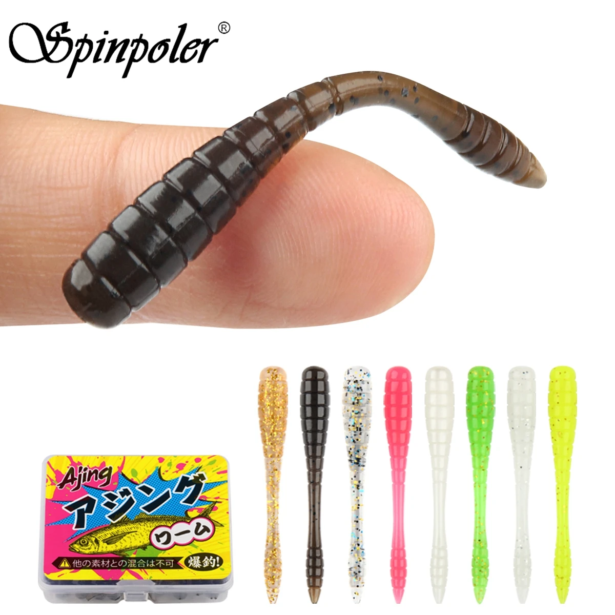 Fishing Lure Swimbait - Spinpoler TPR Ajing Soft Lures Artificial