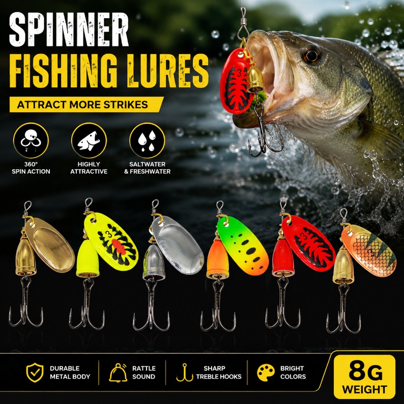 Fishing Lure Blade Bait - Fishing Spinner Lure 8g Metal Blade