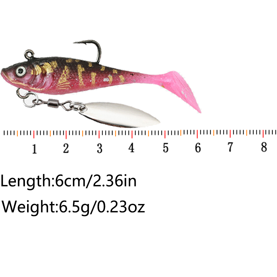 5PCS T-Tail Soft Bait Artifici - Fishing Lure Swimbait review and price