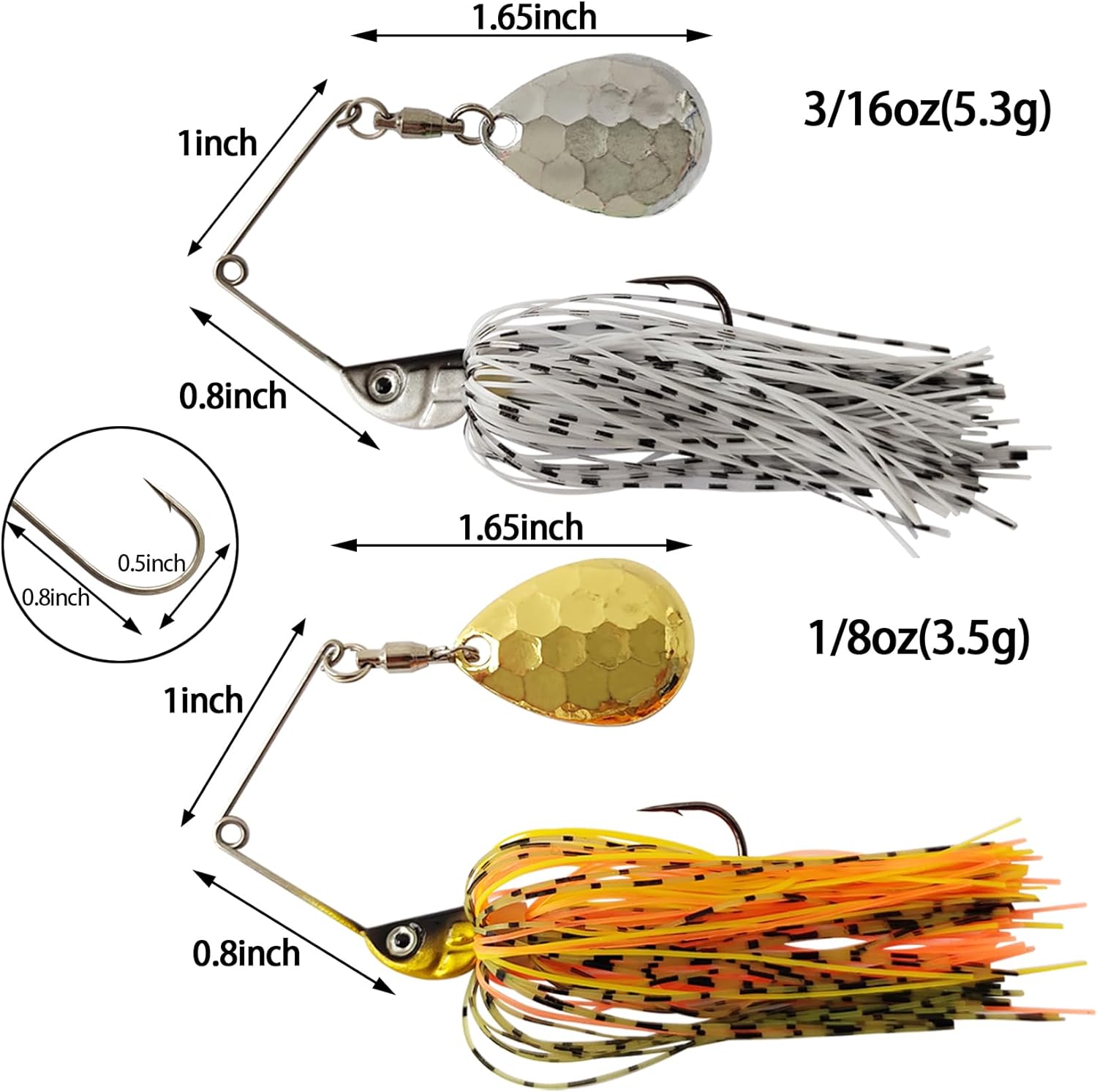 Eupheng Spinner Bait Spoon Wir - Fishing Lure Swimbait review and price