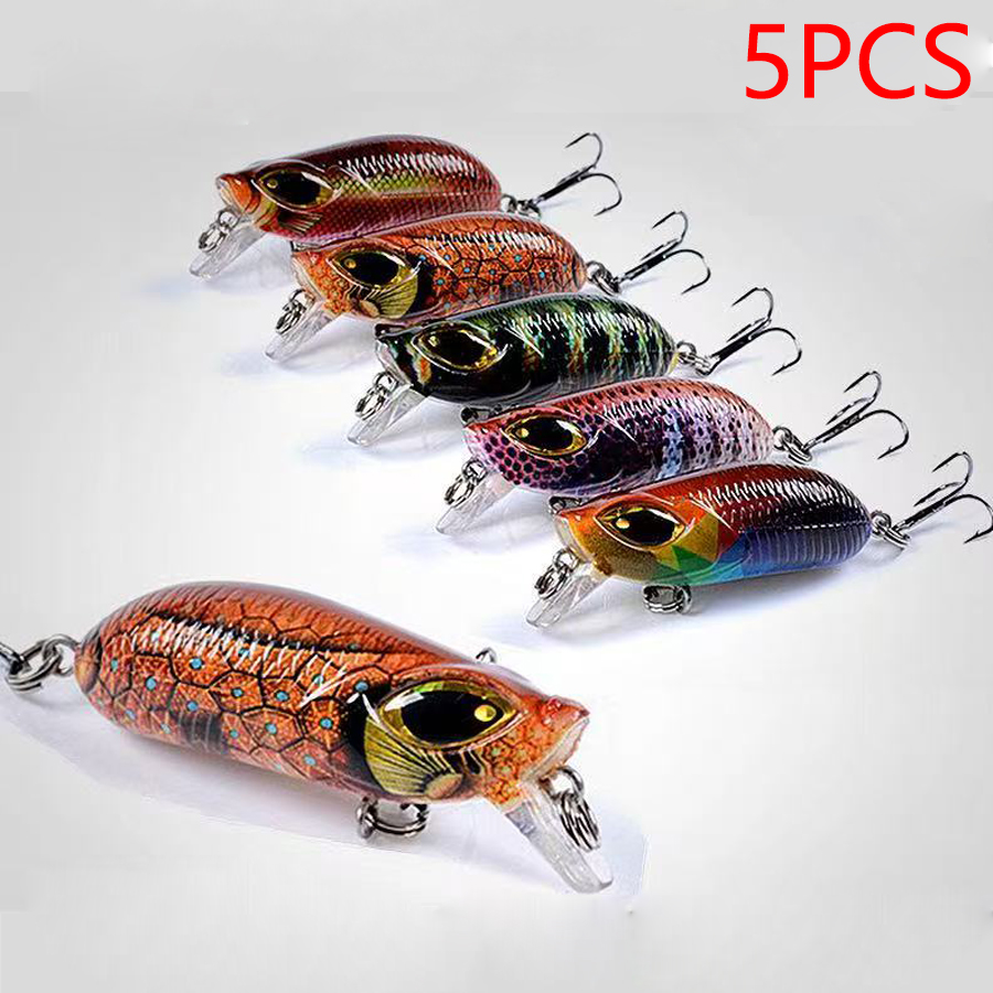 5PCS Floating Artificial Bait  - Fishing Lure Crankbait review and price