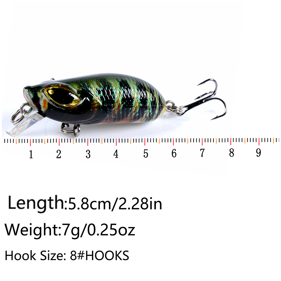 5PCS Floating Artificial Bait  - Fishing Lure Crankbait review and price