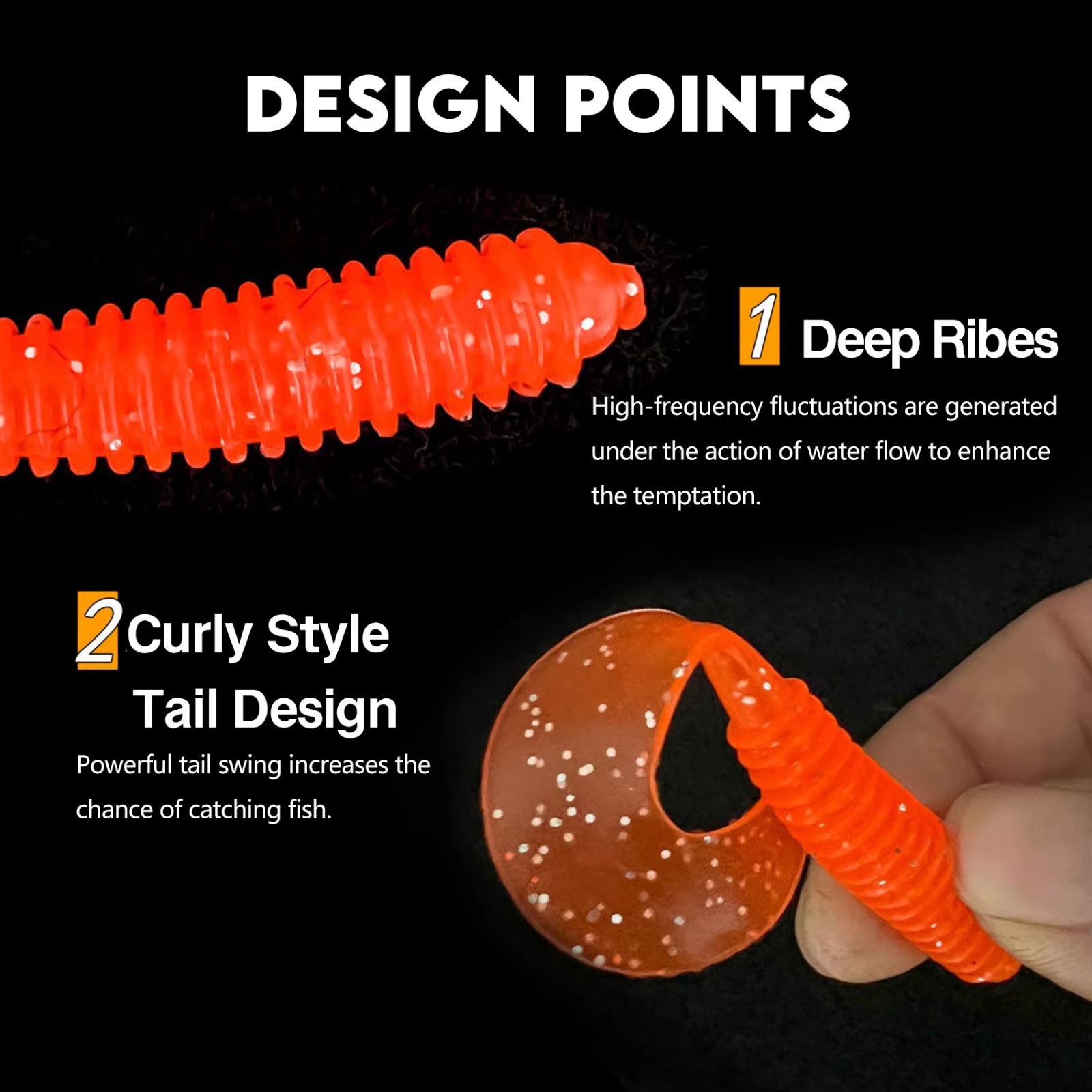 Curly Tail Soft Plastic Fishin - Fishing Lure Swimbait review and price