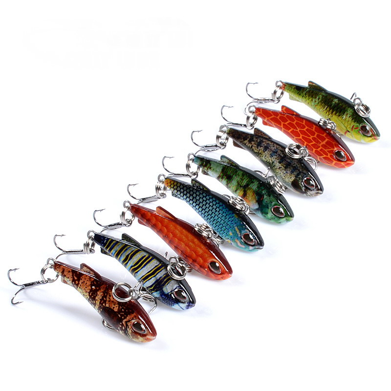 8pcs 4cm 4g Mini Lipless VIB F - Fishing Lure Crankbait review and price