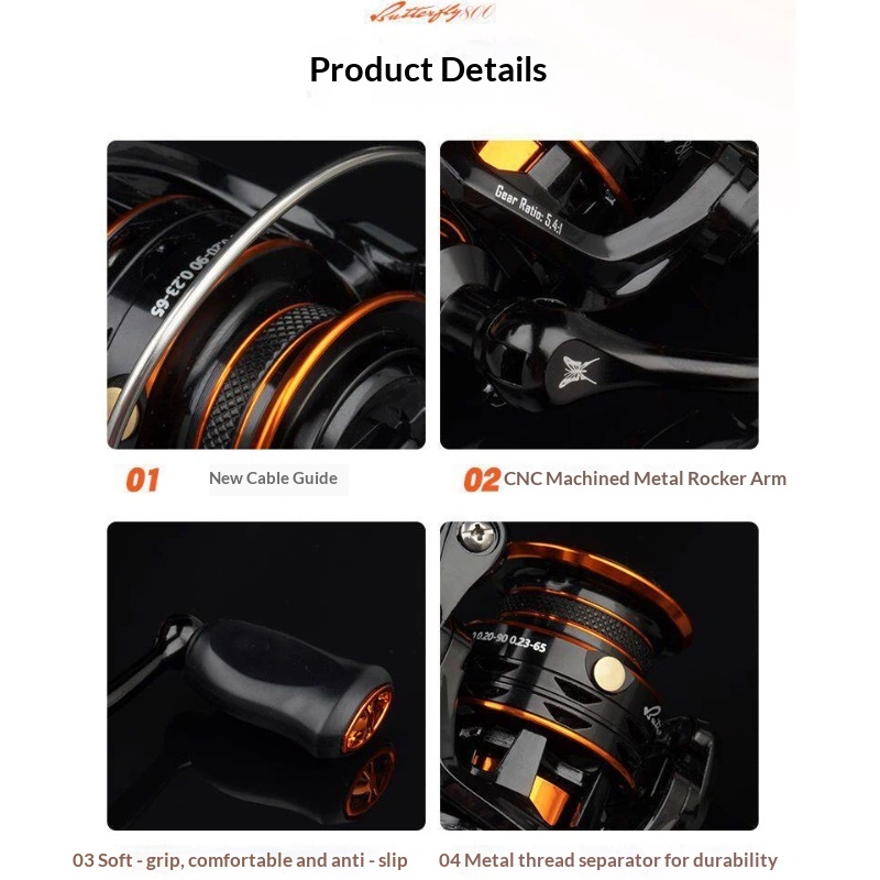 Butterfly Spinning Reel 800 Si - Abu Garcia Reel Revo review and price