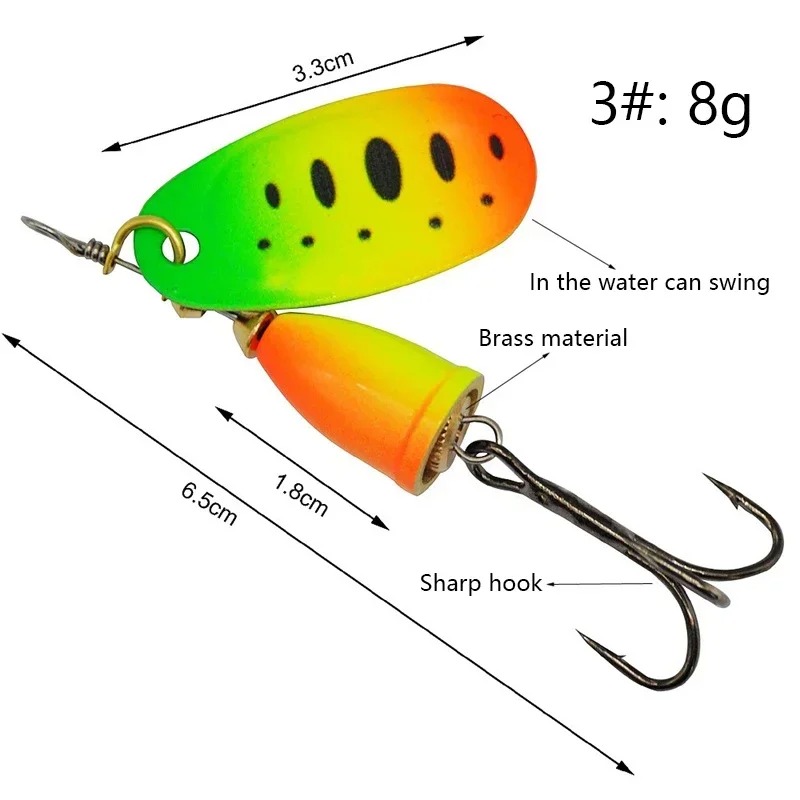 Fishing Spinner Lure 8g Metal  - Fishing Lure Blade Bait review and price