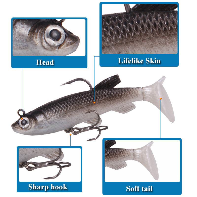 T Tail Soft Bait Soft Lures Si - Fishing Lure Swimbait review and price